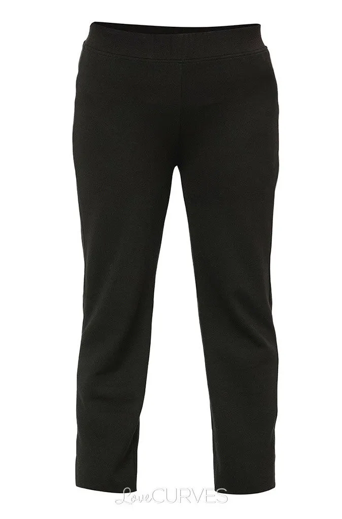 Elasticized Slim Straight Cut Pants - REB