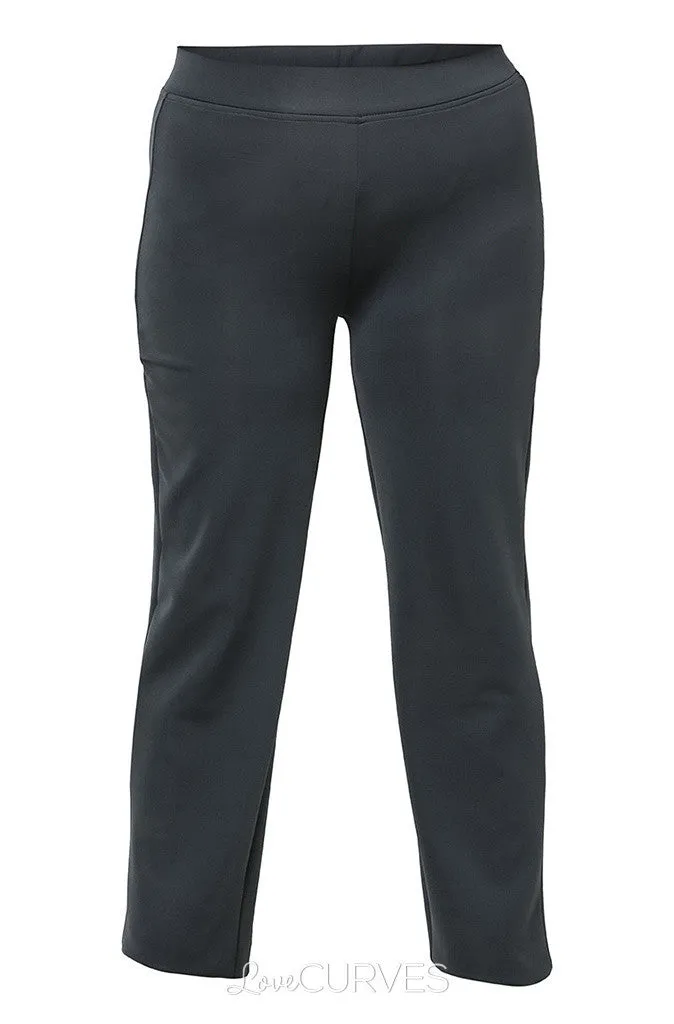 Elasticized Slim Straight Cut Pants - REB