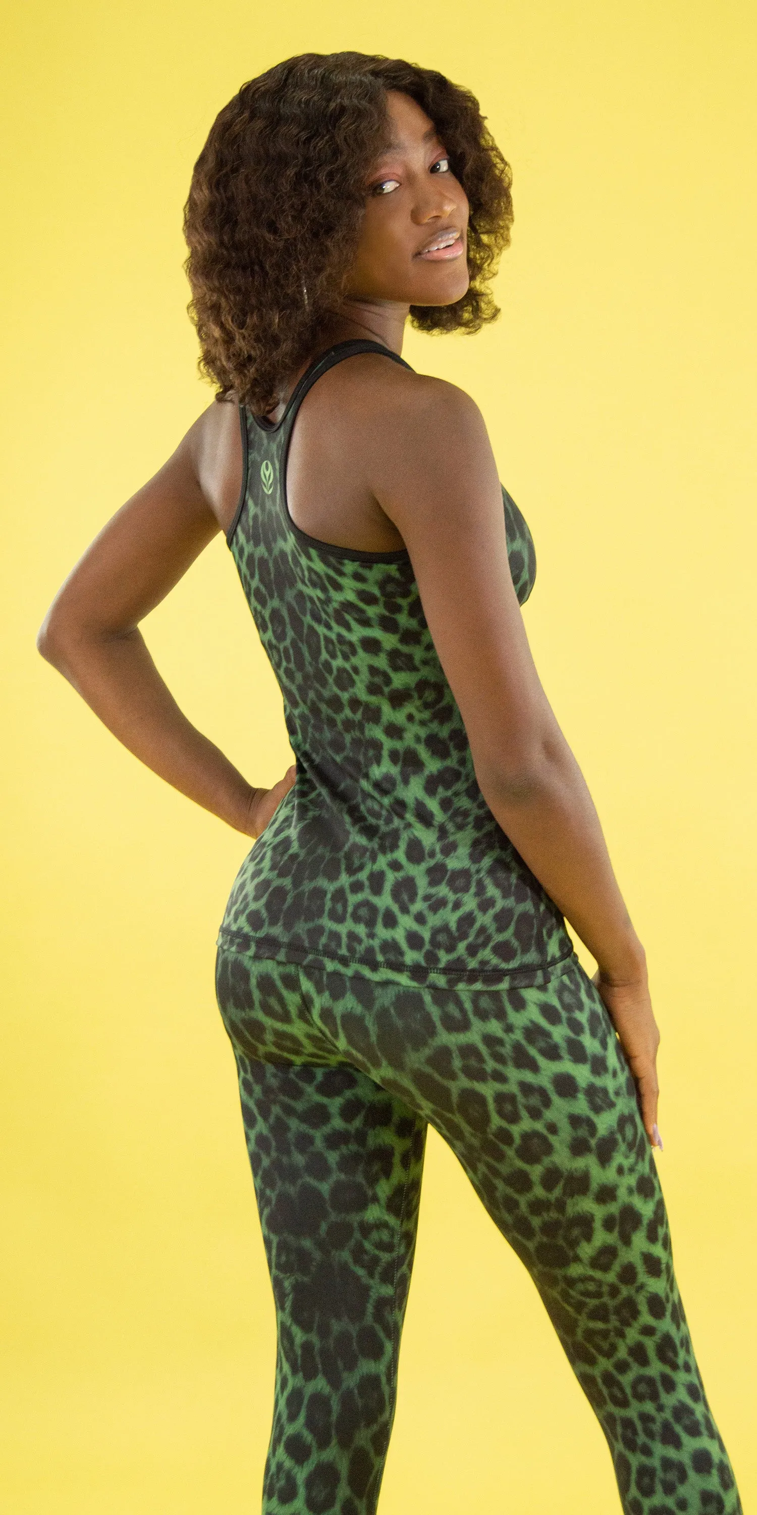 Emerald Leopard - Sports Bra Tank [Final Sale]