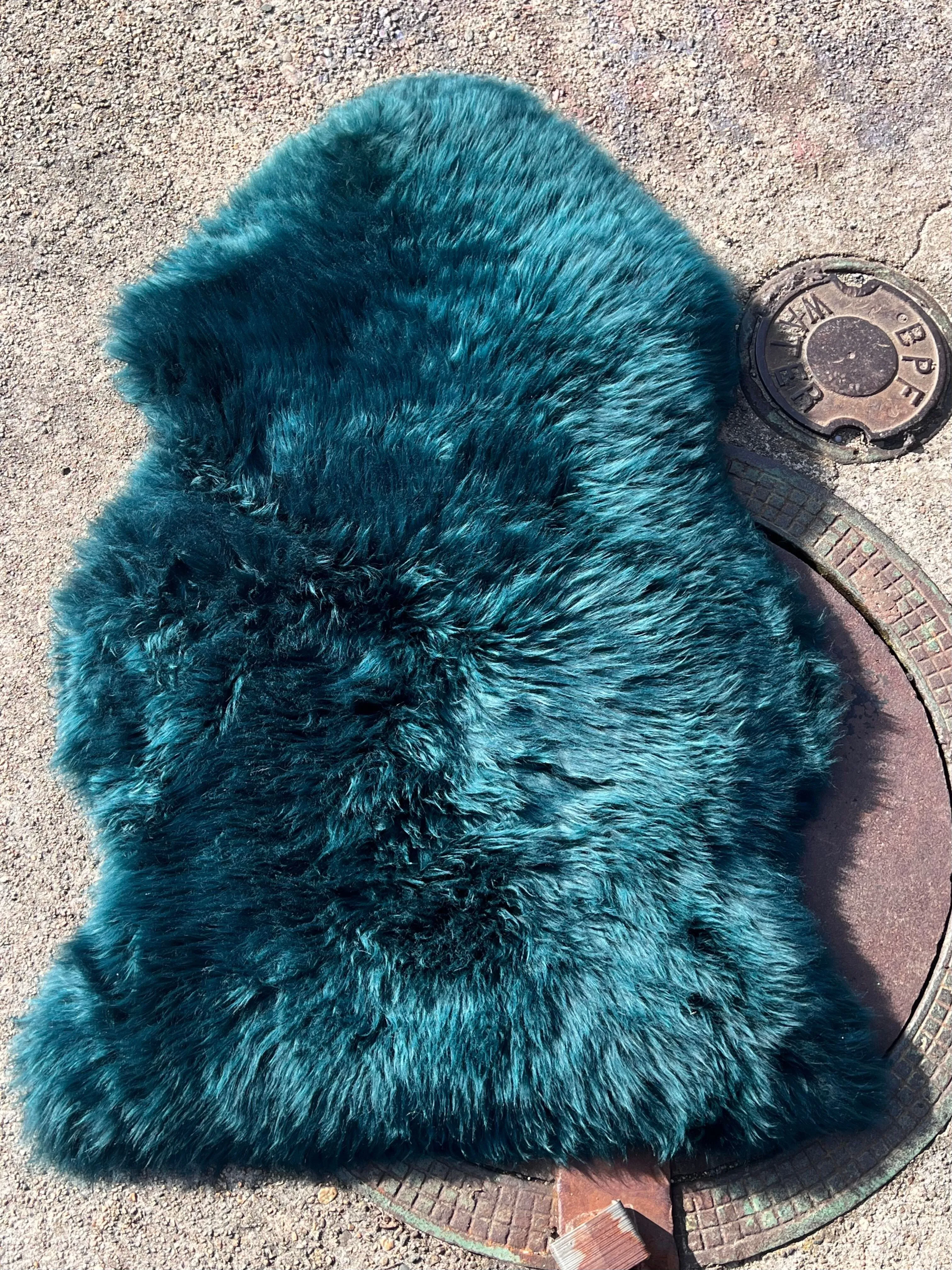 Emerald Teal Sheepskin