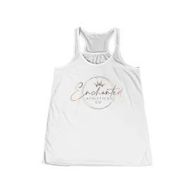 Enchanted Rose Gold Women's Flowy Racerback Tank