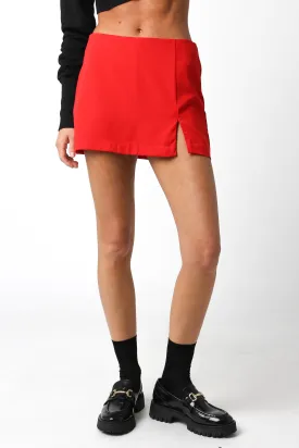 Essential Mini Skort Red