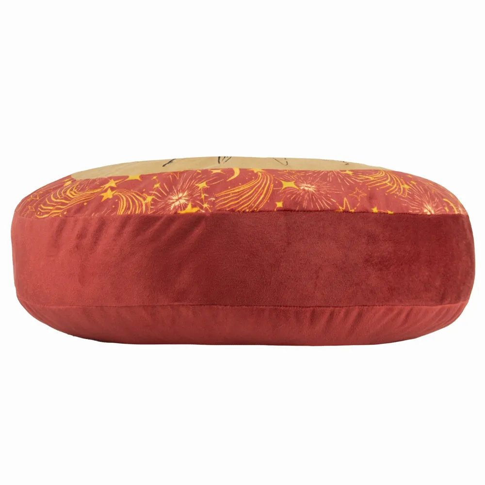 Ethereal Sun Velvet Round Cushion Gold Dust/Rust