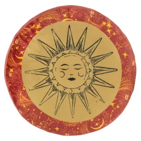 Ethereal Sun Velvet Round Cushion Gold Dust/Rust