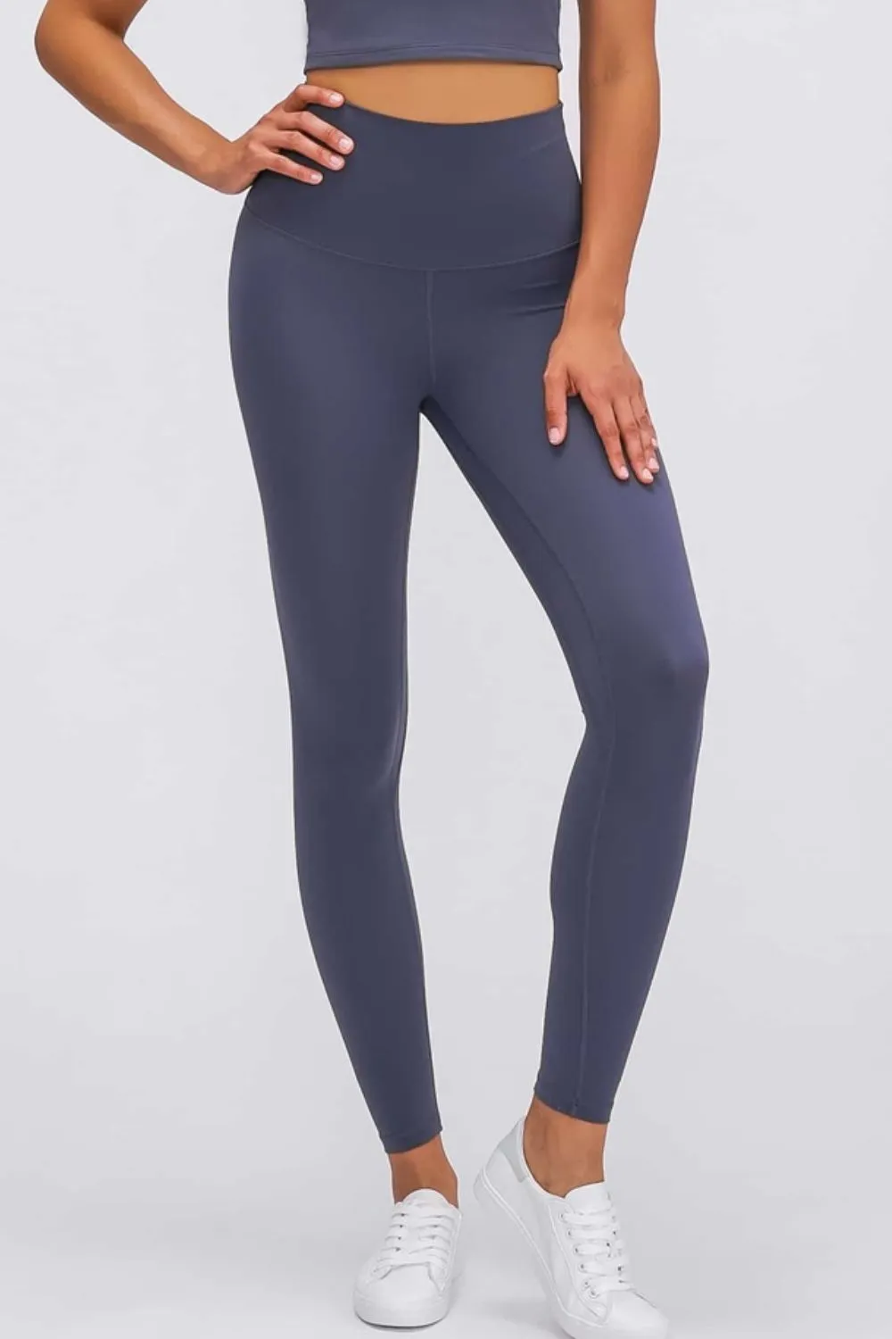 Feel Like Skin Elastic Waistband Yoga Leggings