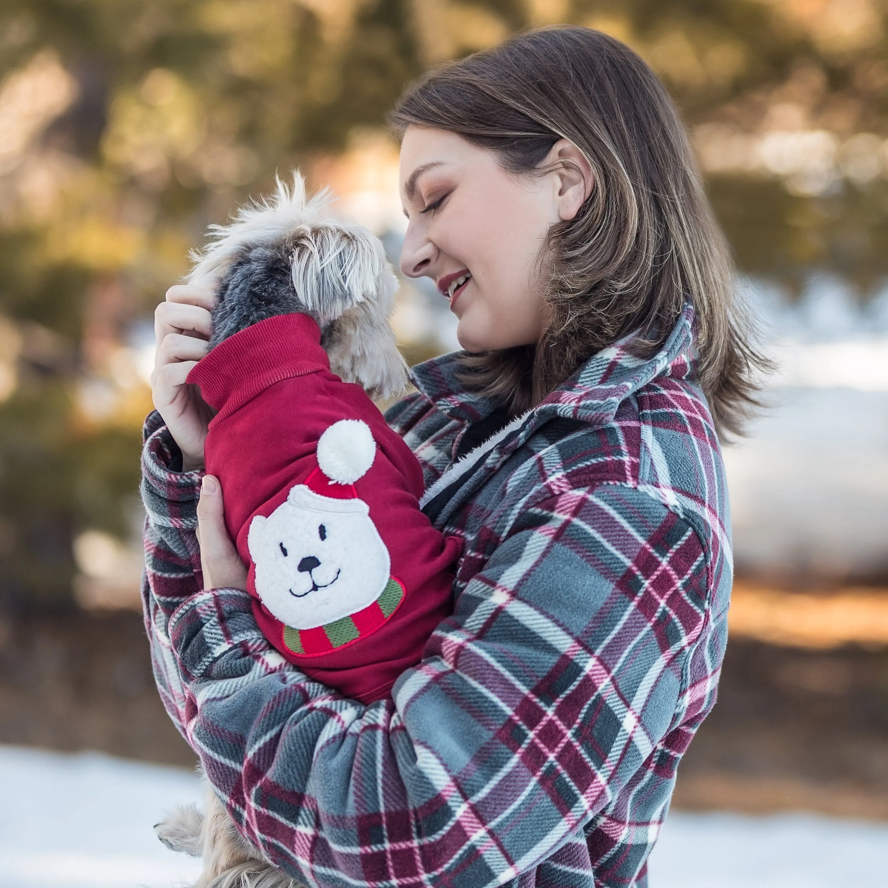 Festive Bear Dog Sweatshirt