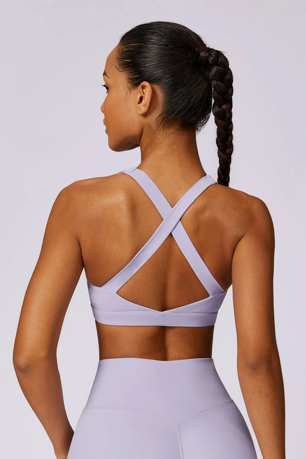 Flex Sports Bra and Leggings Set - Lavender