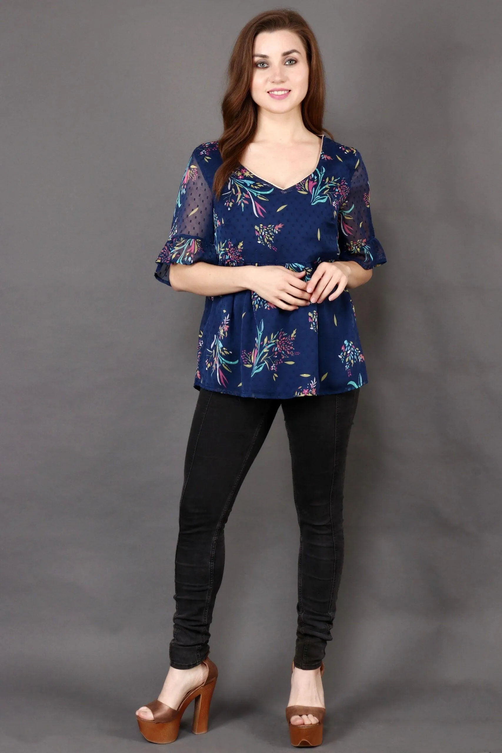 Floral Printed Woven Top