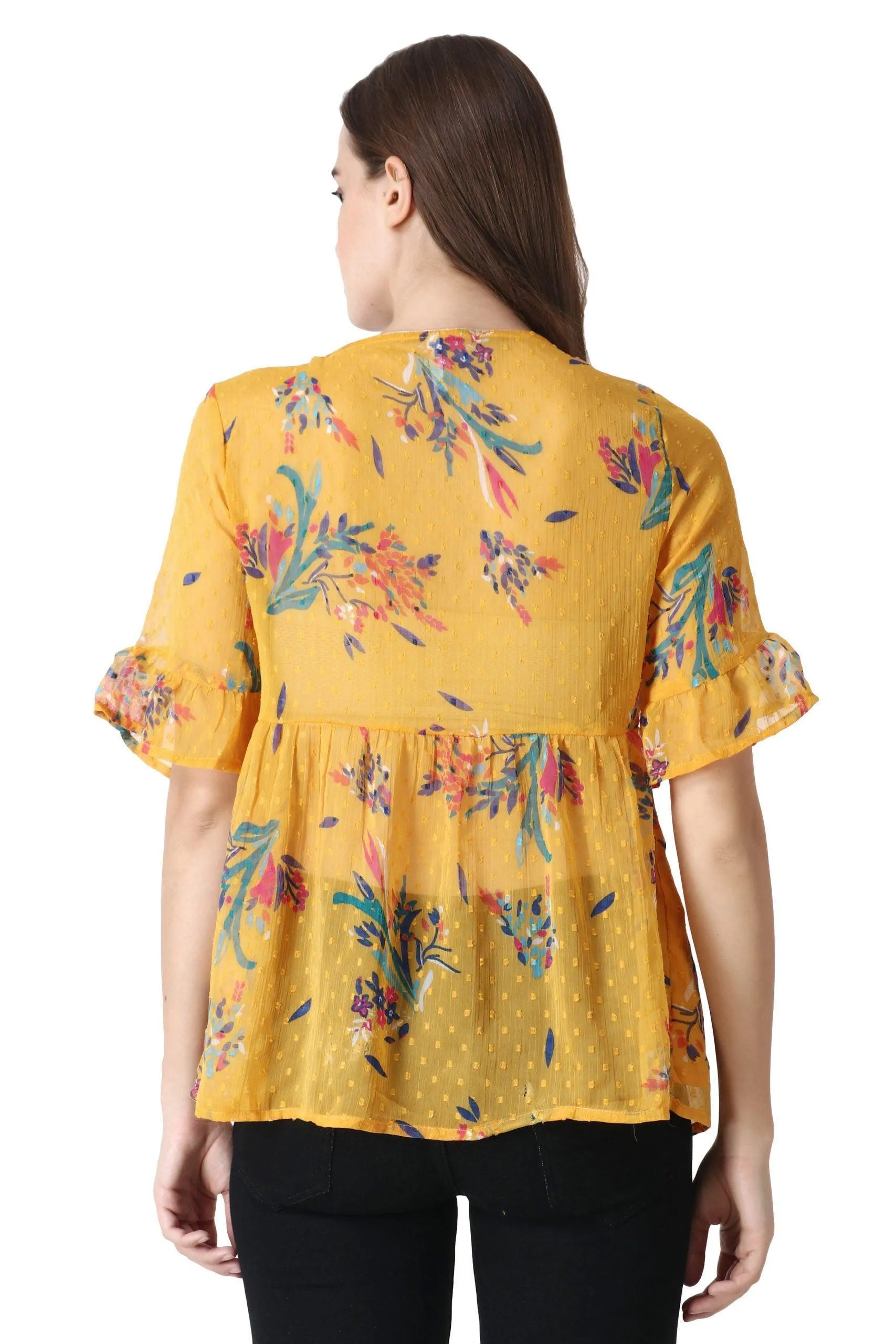 Floral Printed Woven Top