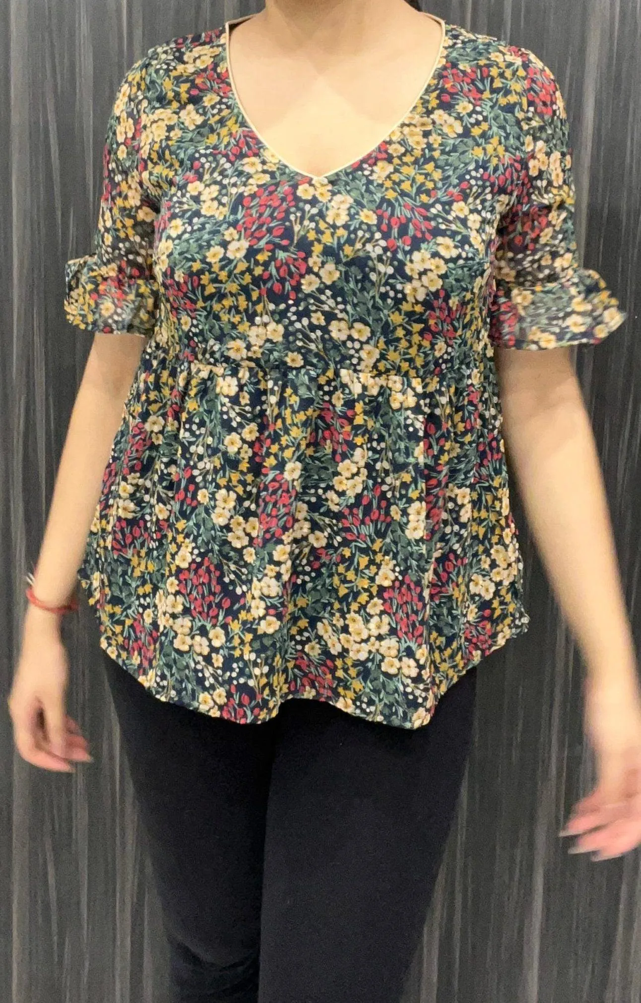 Floral Printed Woven Top