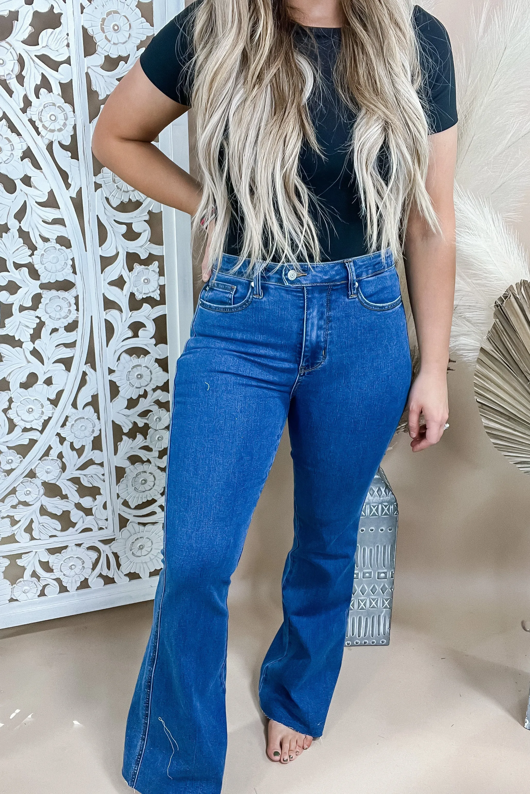 Francine High Rise Tummy Control Flared Jeans