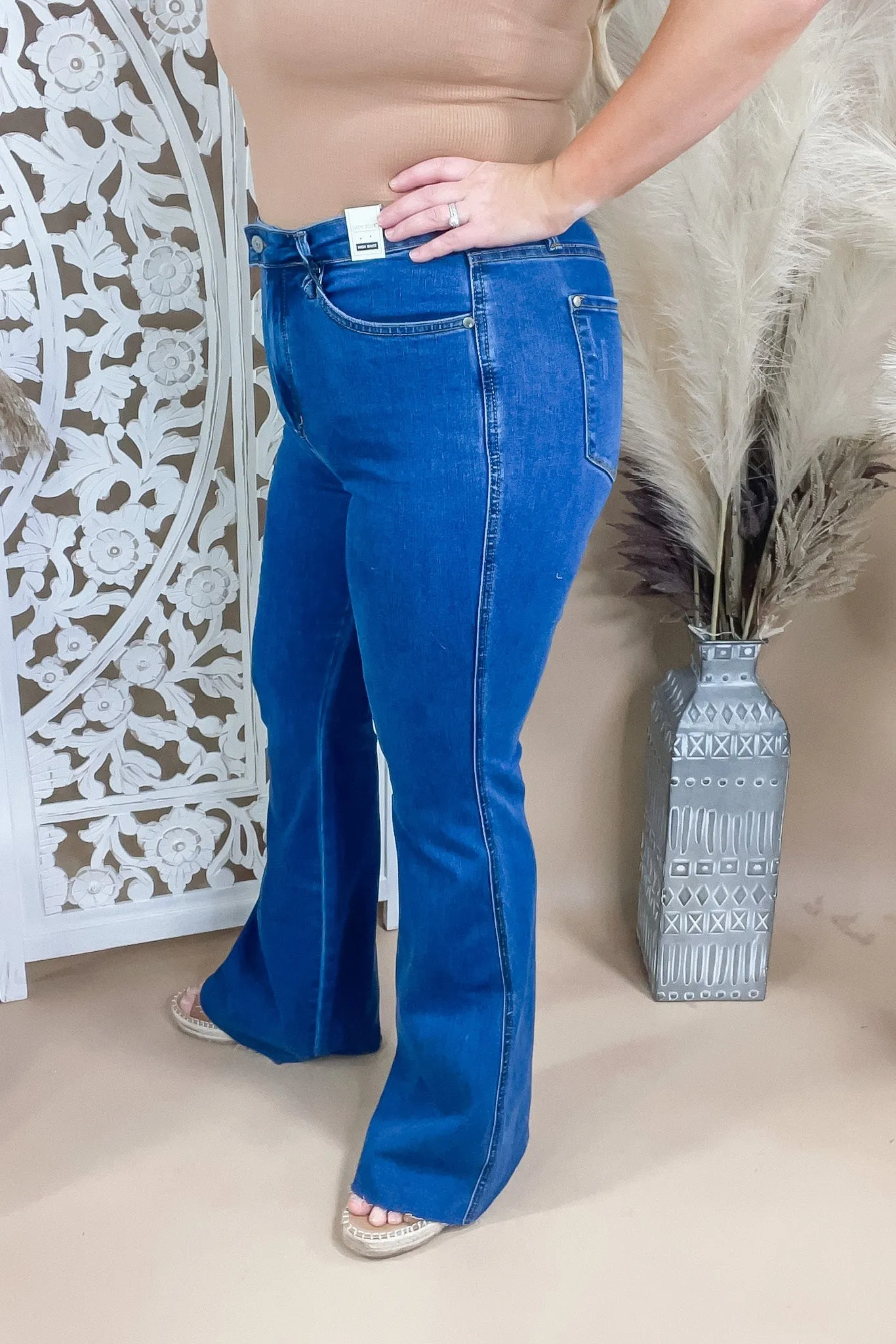 Francine High Rise Tummy Control Flared Jeans