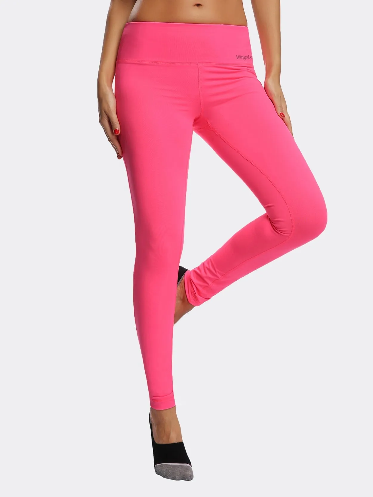 Full Length Yoga Pants Sports Leggings Pink