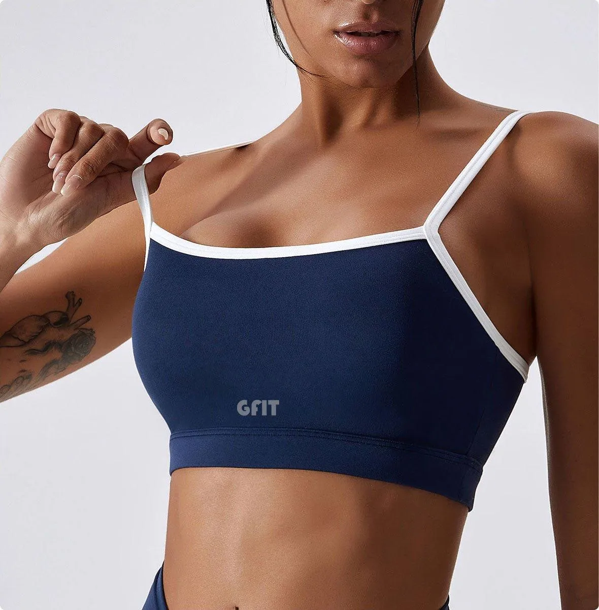 GFIT® Splicing and Contrasting colors Gym Vest For Women