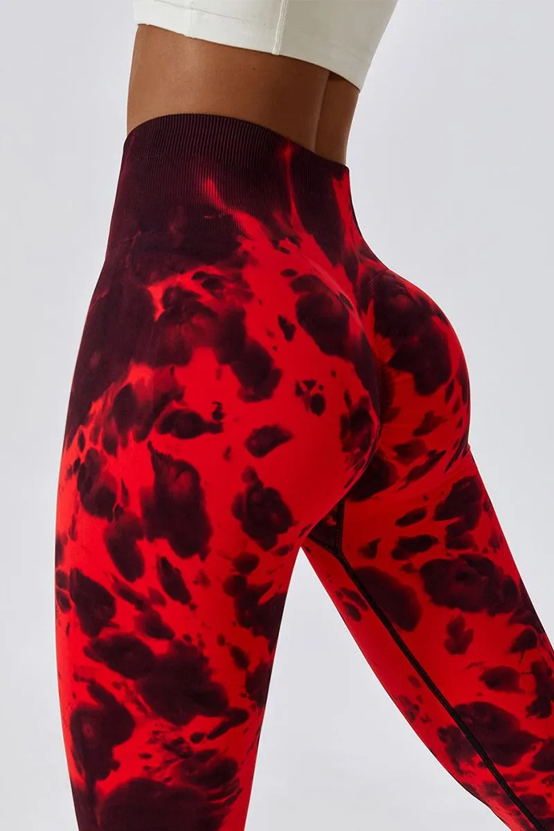 GFIT® Tie Dye Seamless Leggings for Women High Waist Yoga Pants