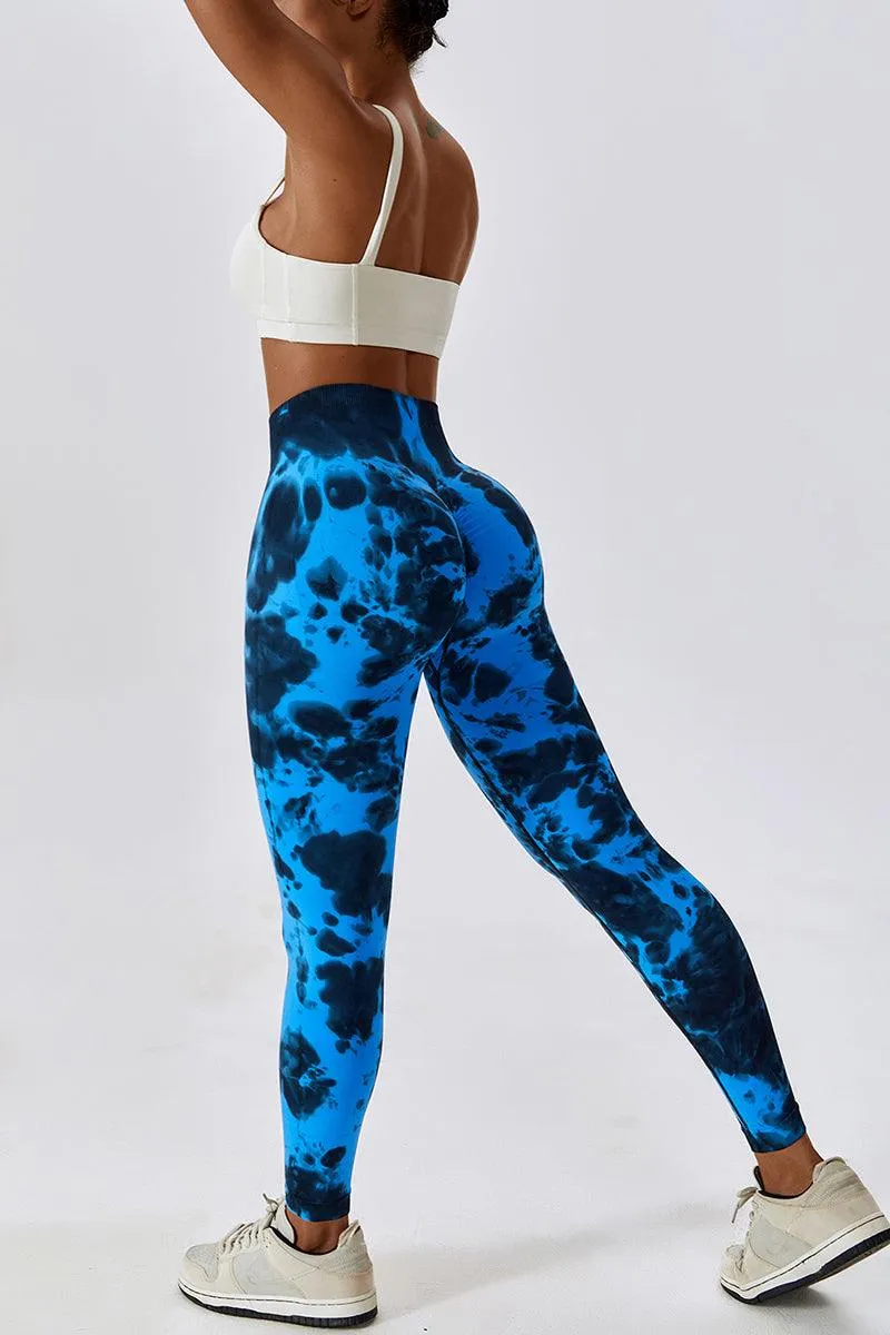 GFIT® Tie Dye Seamless Leggings for Women High Waist Yoga Pants