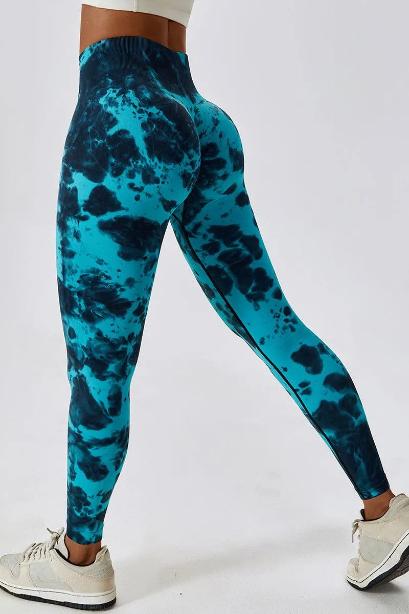 GFIT® Tie Dye Seamless Leggings for Women High Waist Yoga Pants