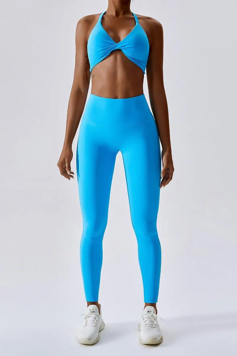 GFIT® Yoga Set Women's Gym Tops High Waist Leggings