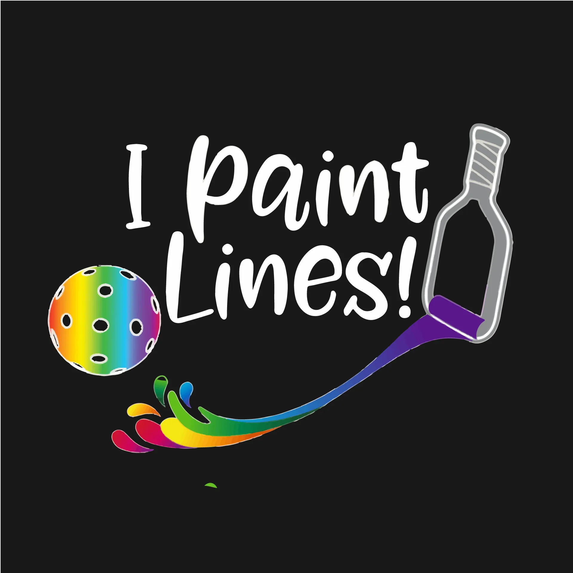 I Paint Lines | Women’s Sleeveless Athletic Shirt | 100% Polyester