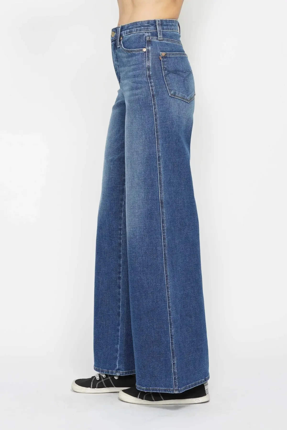 Judy Blue HW TC Retro Wide Leg Jeans