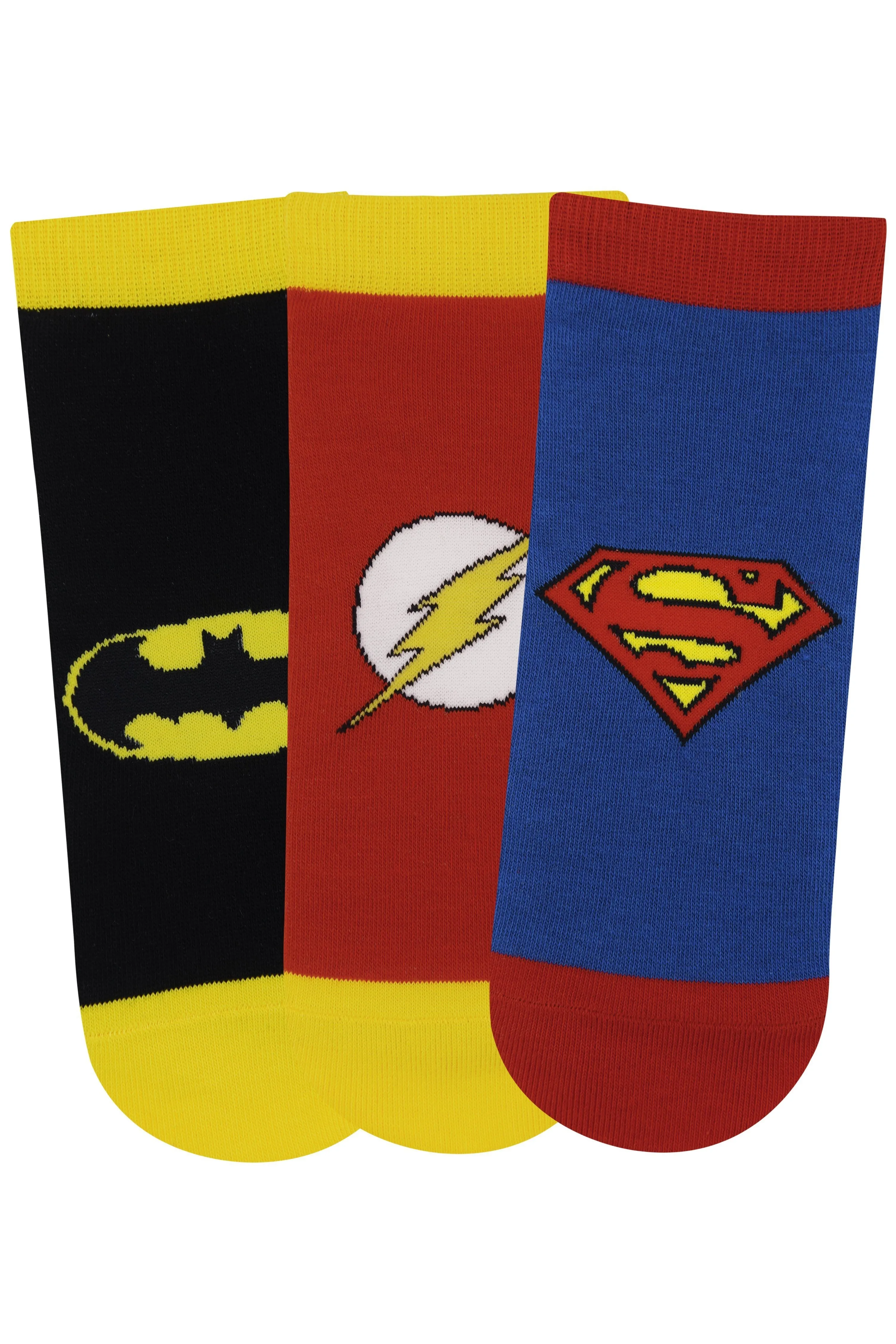 Justice League By Balenzia Low Cut Socks For Men (Pack Of 3 Pairs/1U)