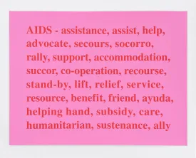 Kay Rosen, "Aids", 1994