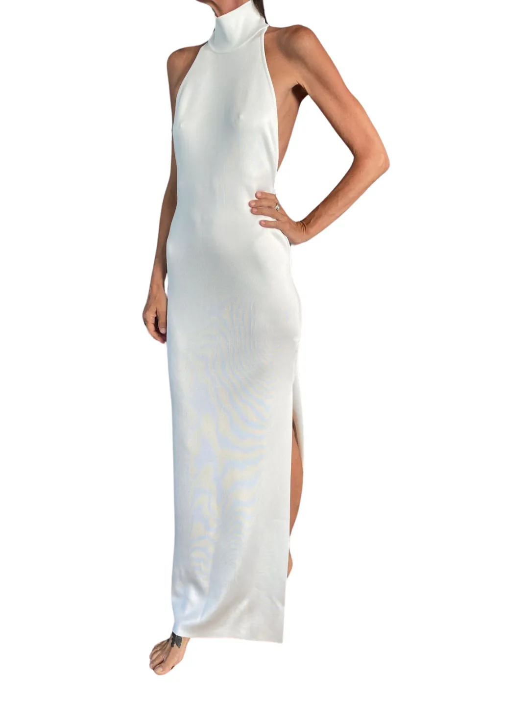 La Galpa Moruga Tortuga  Dress White