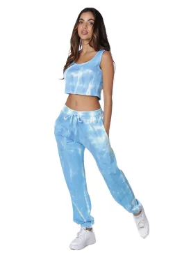 Ladies tie dye jogger pants