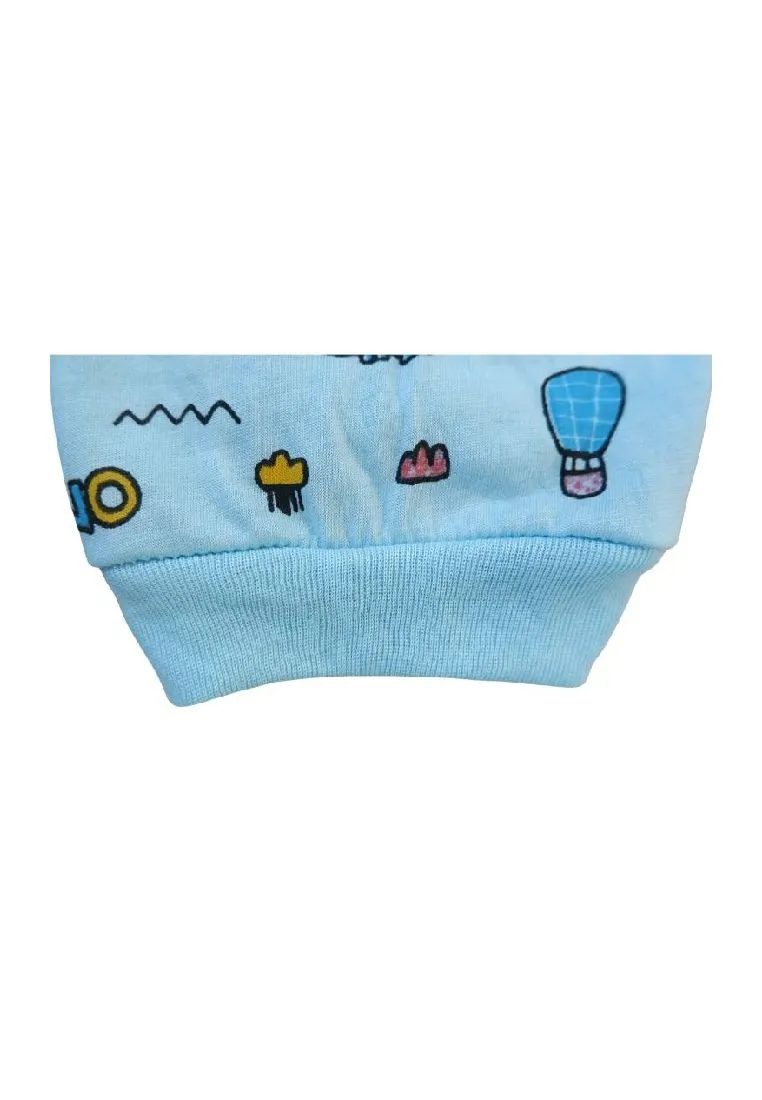 Landmark 2 in 1 Pajama Pants Band Dinosaur,Sun and Football, Sports - Light Blue/Teal