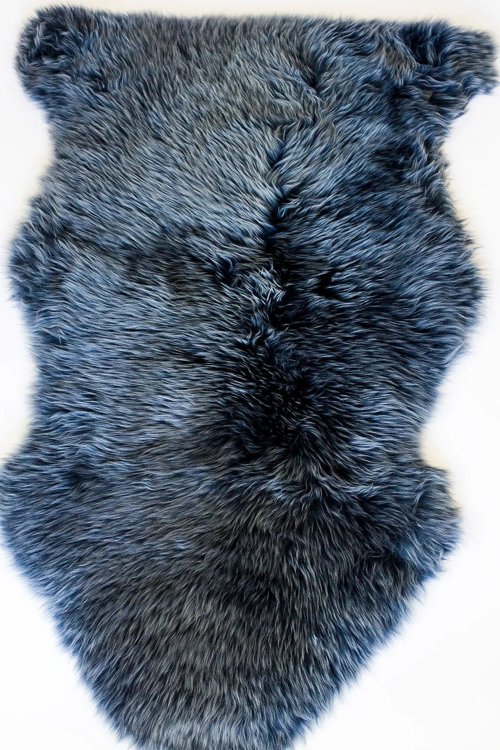 Lapis Silver Tipped Sheepskin