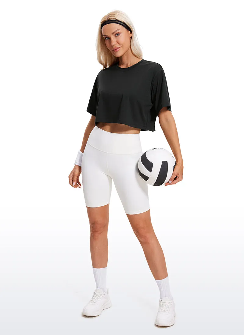 Lightweight Short Sleeves Cropped