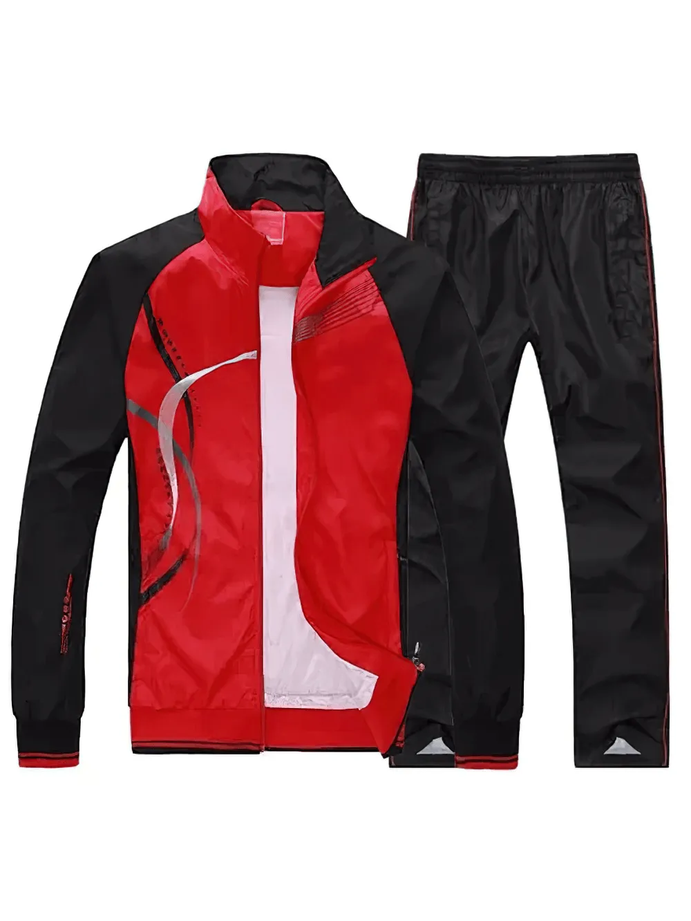 Lightweight Tracksuit with Modern Print Design - SF2281