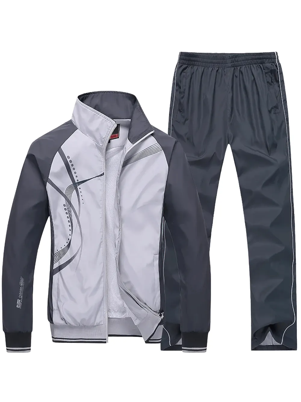 Lightweight Tracksuit with Modern Print Design - SF2281