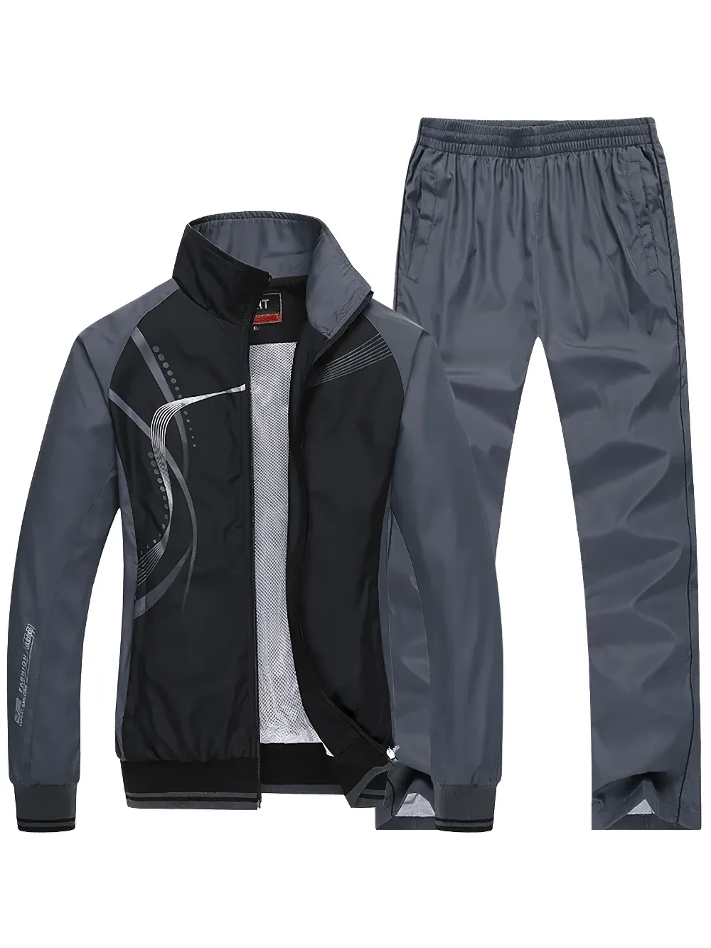 Lightweight Tracksuit with Modern Print Design - SF2281