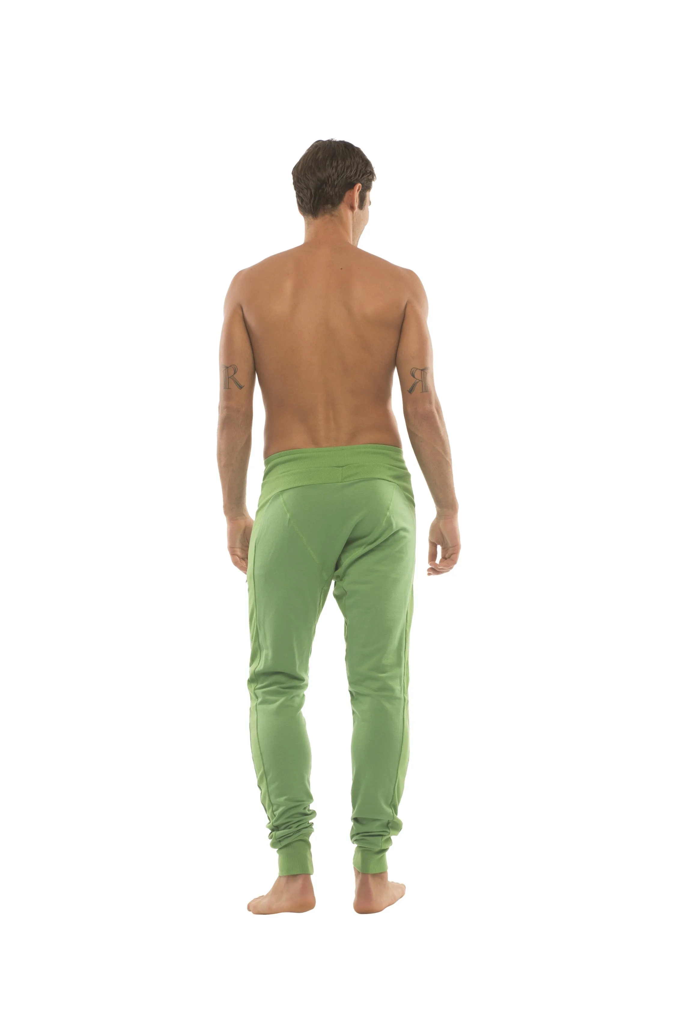 Long Cuffed Jogger & Yoga Sweat Pants (Bamboo Green)