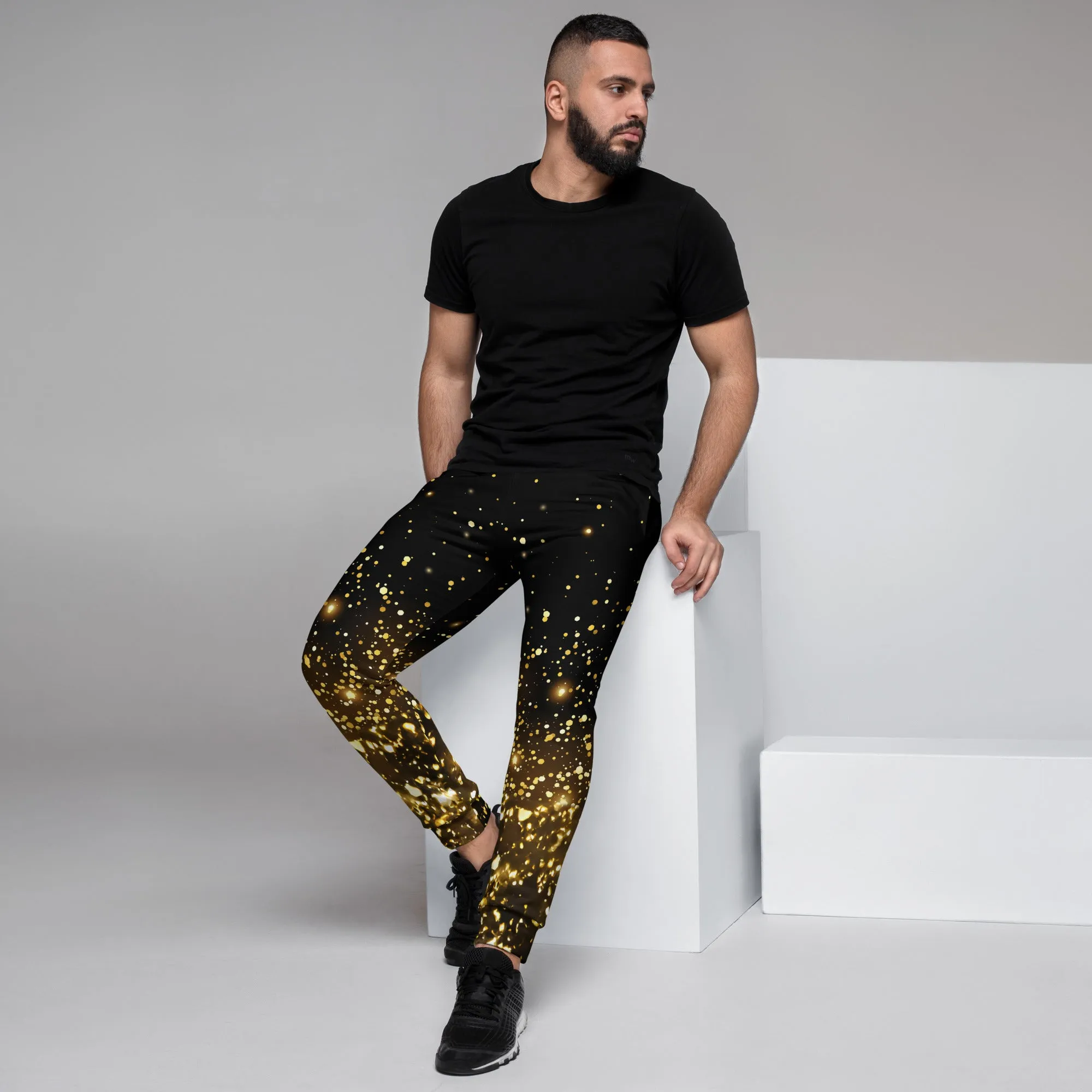 Luxurious Black & Gold Men's Joggers: Elevate Your Style & Comfort