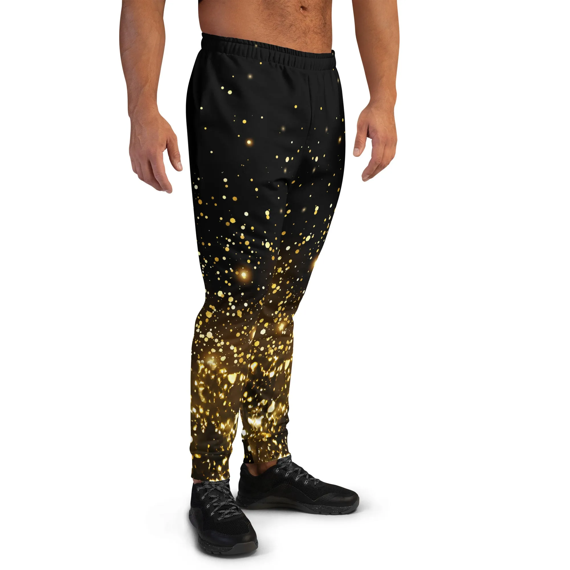 Luxurious Black & Gold Men's Joggers: Elevate Your Style & Comfort