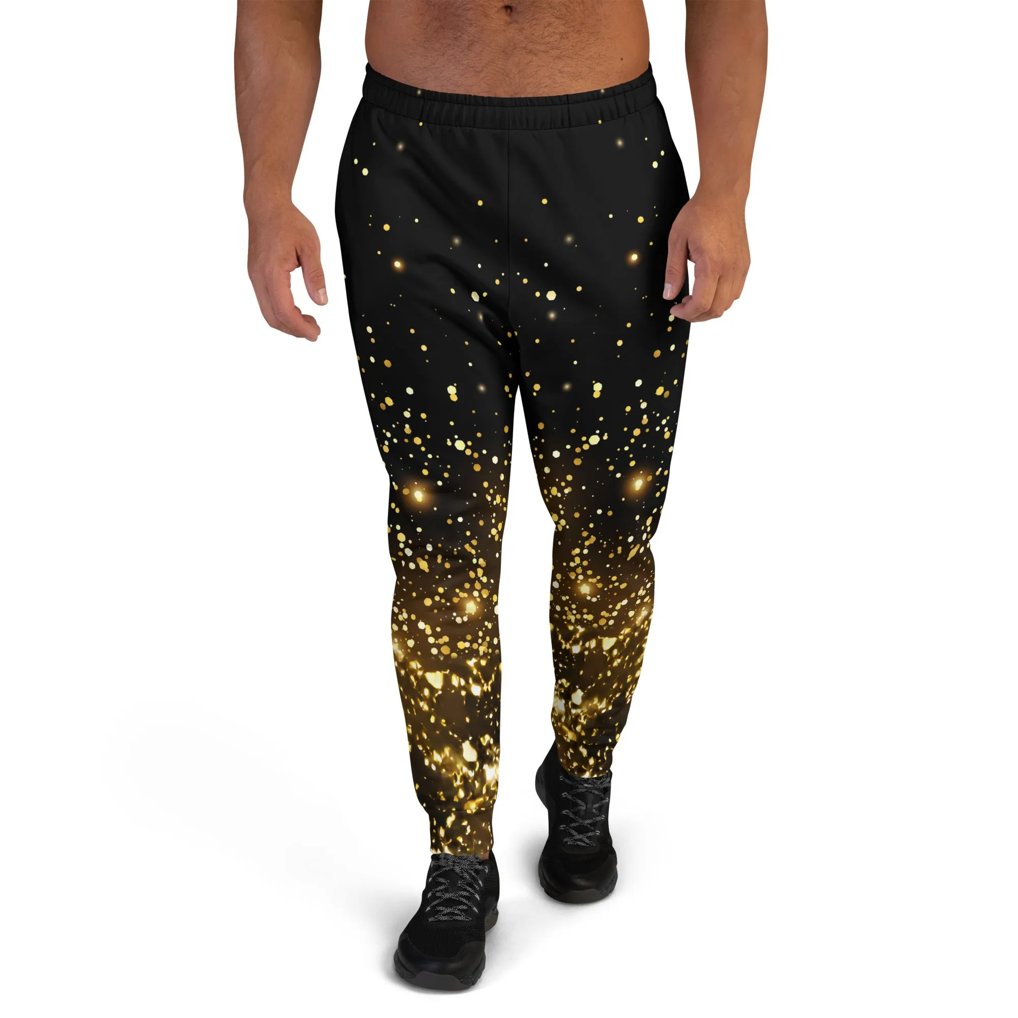 Luxurious Black & Gold Men's Joggers: Elevate Your Style & Comfort