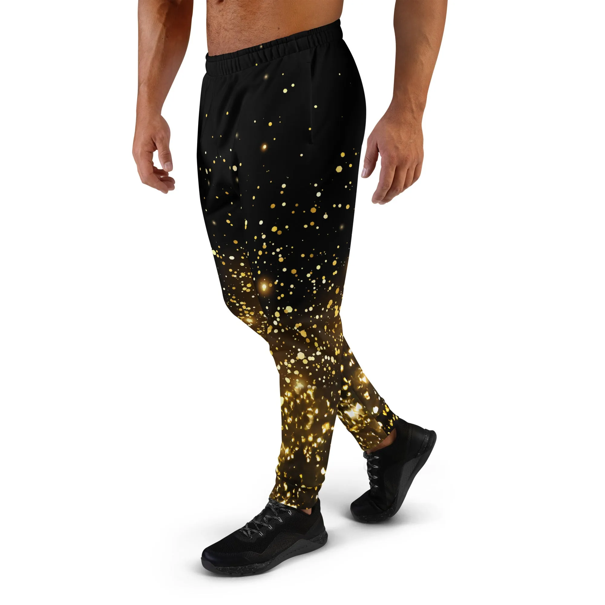 Luxurious Black & Gold Men's Joggers: Elevate Your Style & Comfort