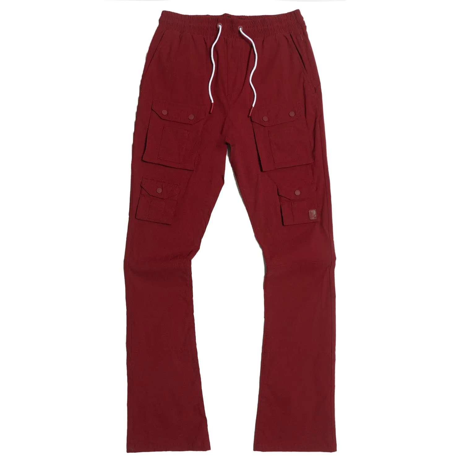 M1633 Colton 34” Stack Nylon/Spandex  Sweat Pants - Burgundy