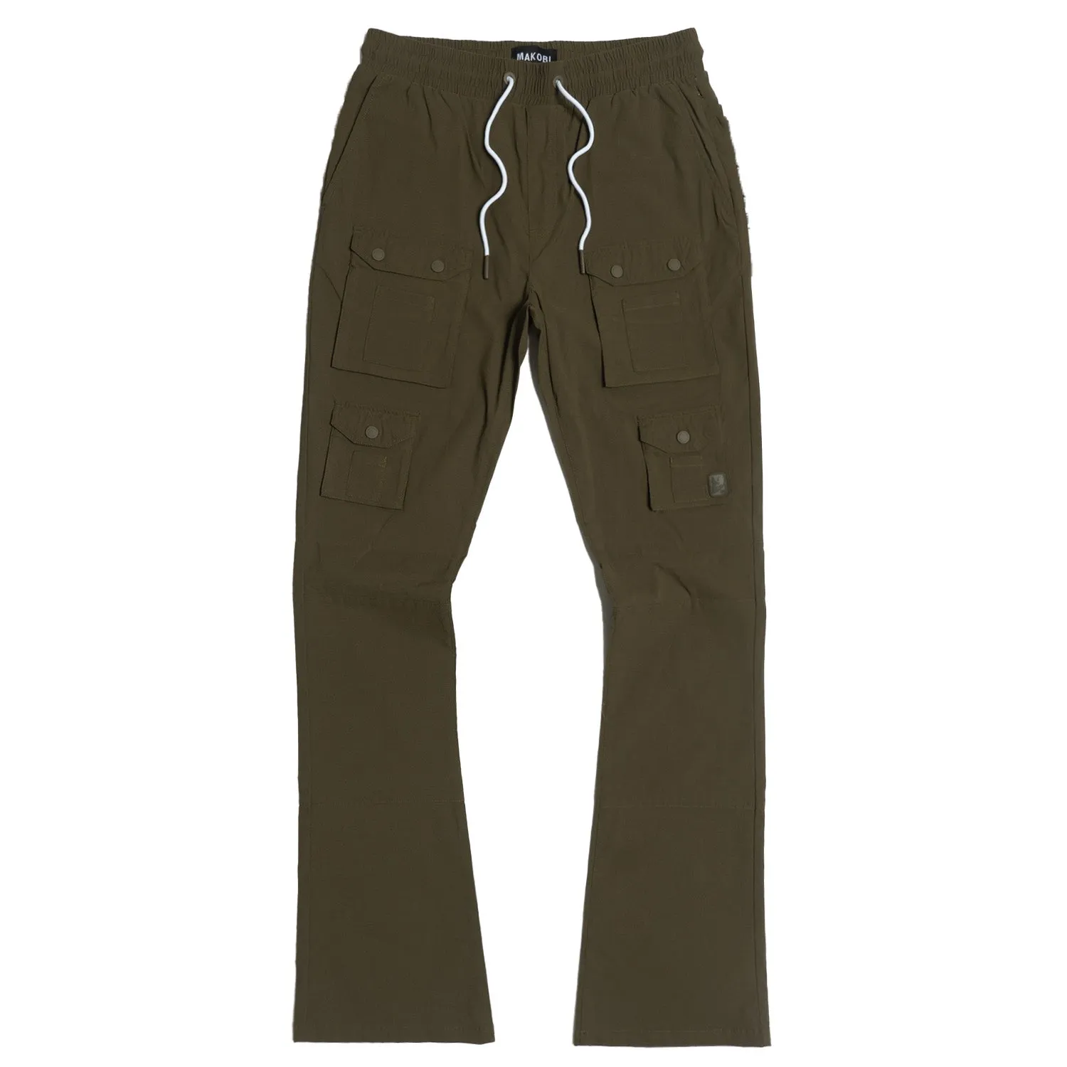 M1633 Colton 34” Stack Nylon/Spandex  Sweat Pants - Dark Olive