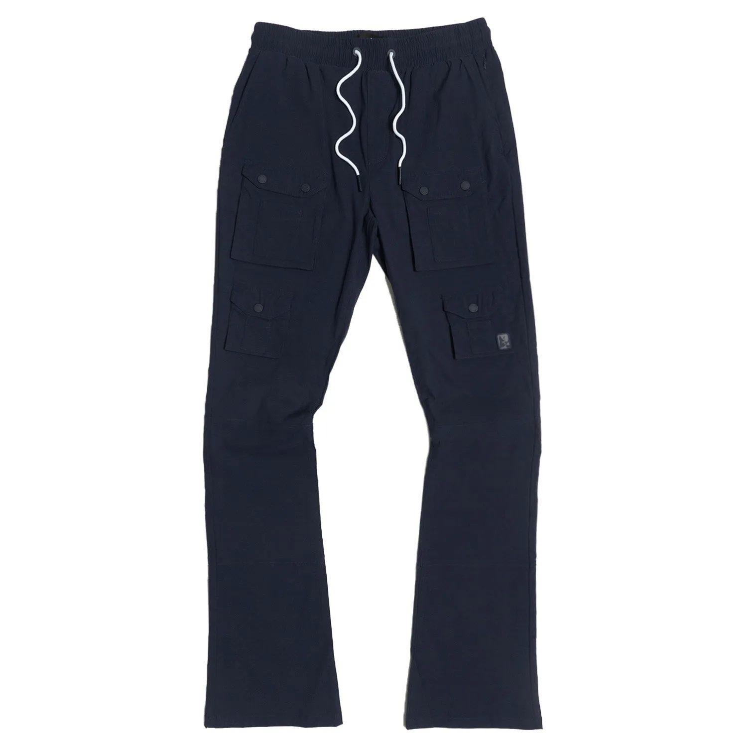 M1633 Colton 34” Stack Nylon/Spandex  Sweat Pants - Navy