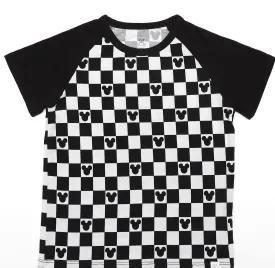 Magic Collection Checkered Ears - Kids Short Sleeve Bamboo Tee