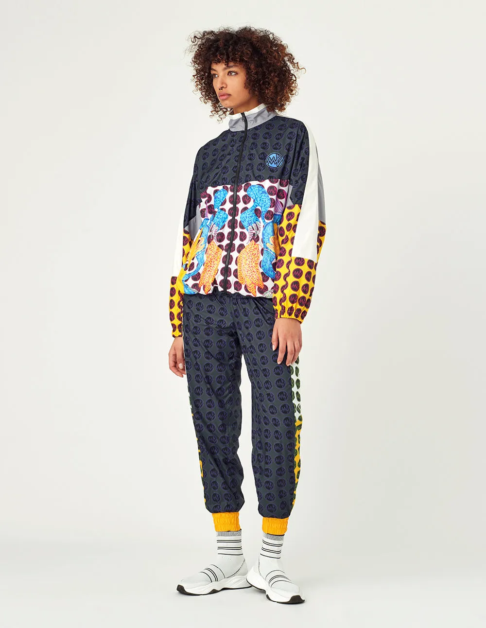 MARK FAST Dotted Color Block jogger pants