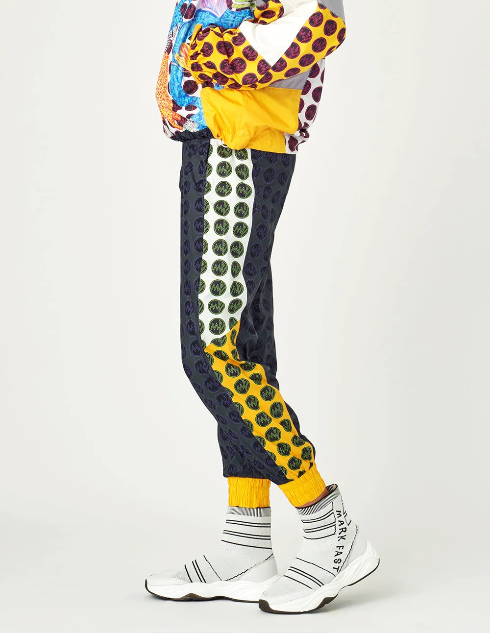 MARK FAST Dotted Color Block jogger pants