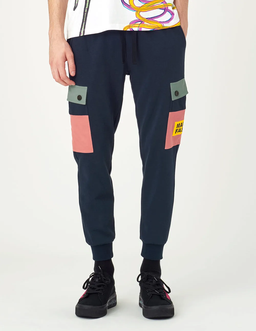 MARK FAST Men Printed Sweatpants