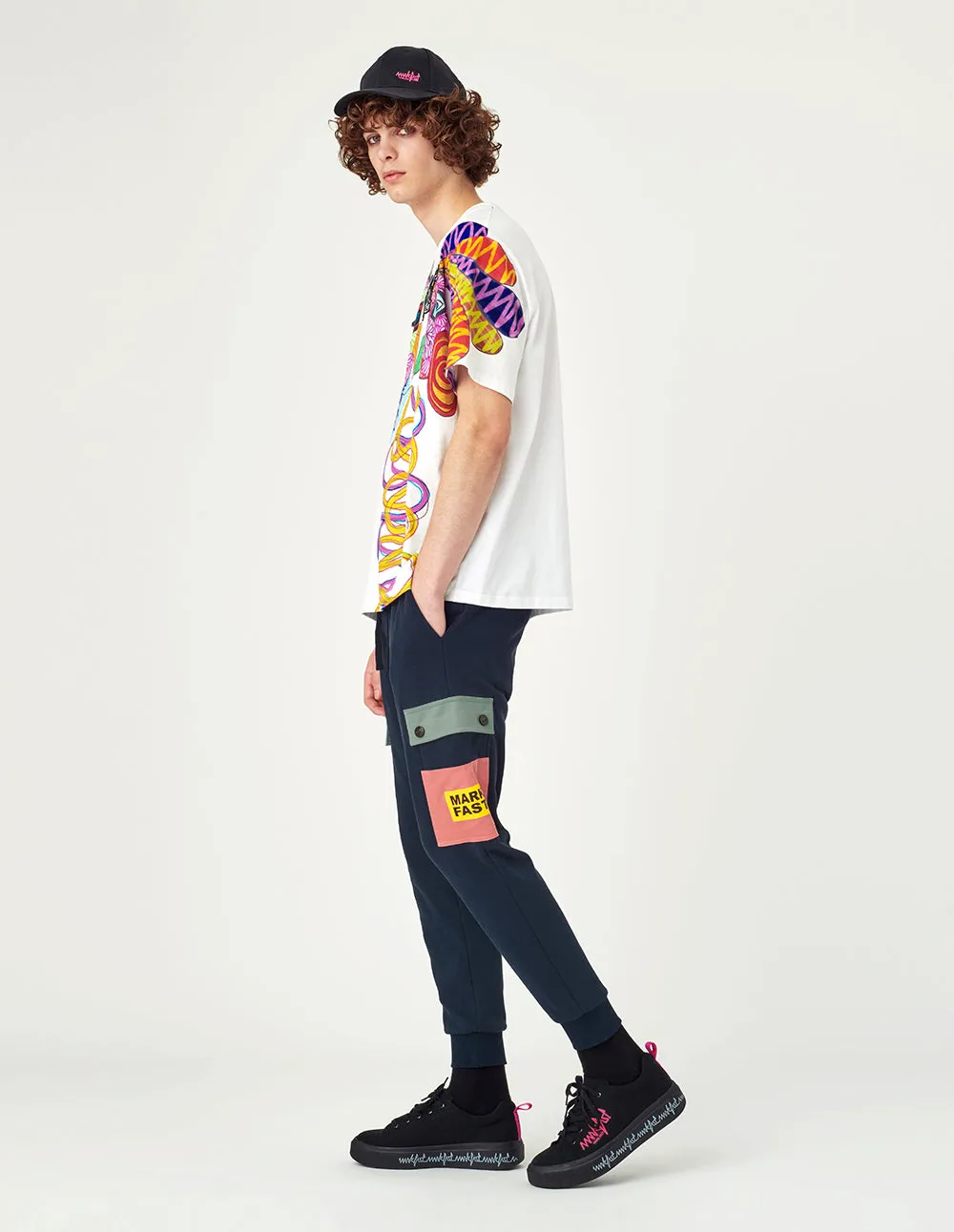 MARK FAST Men Printed Sweatpants