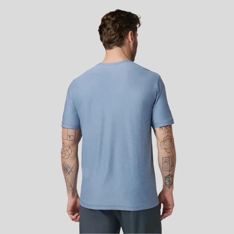 Mens Strato Tech Tee - Chambray Heather