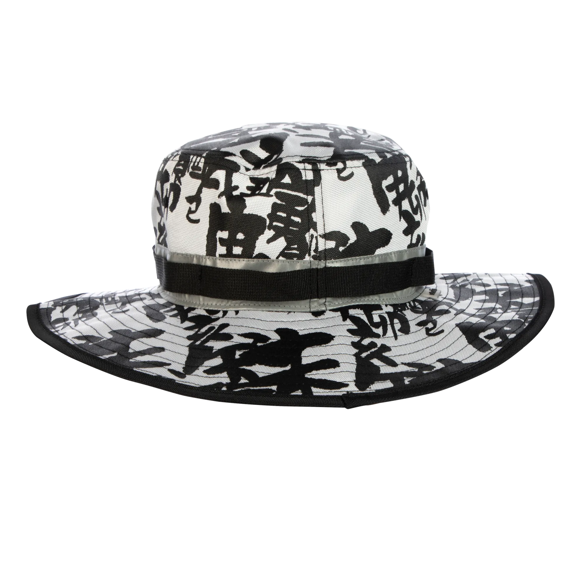 Naruto Allover Black & White Print Boonie Hat