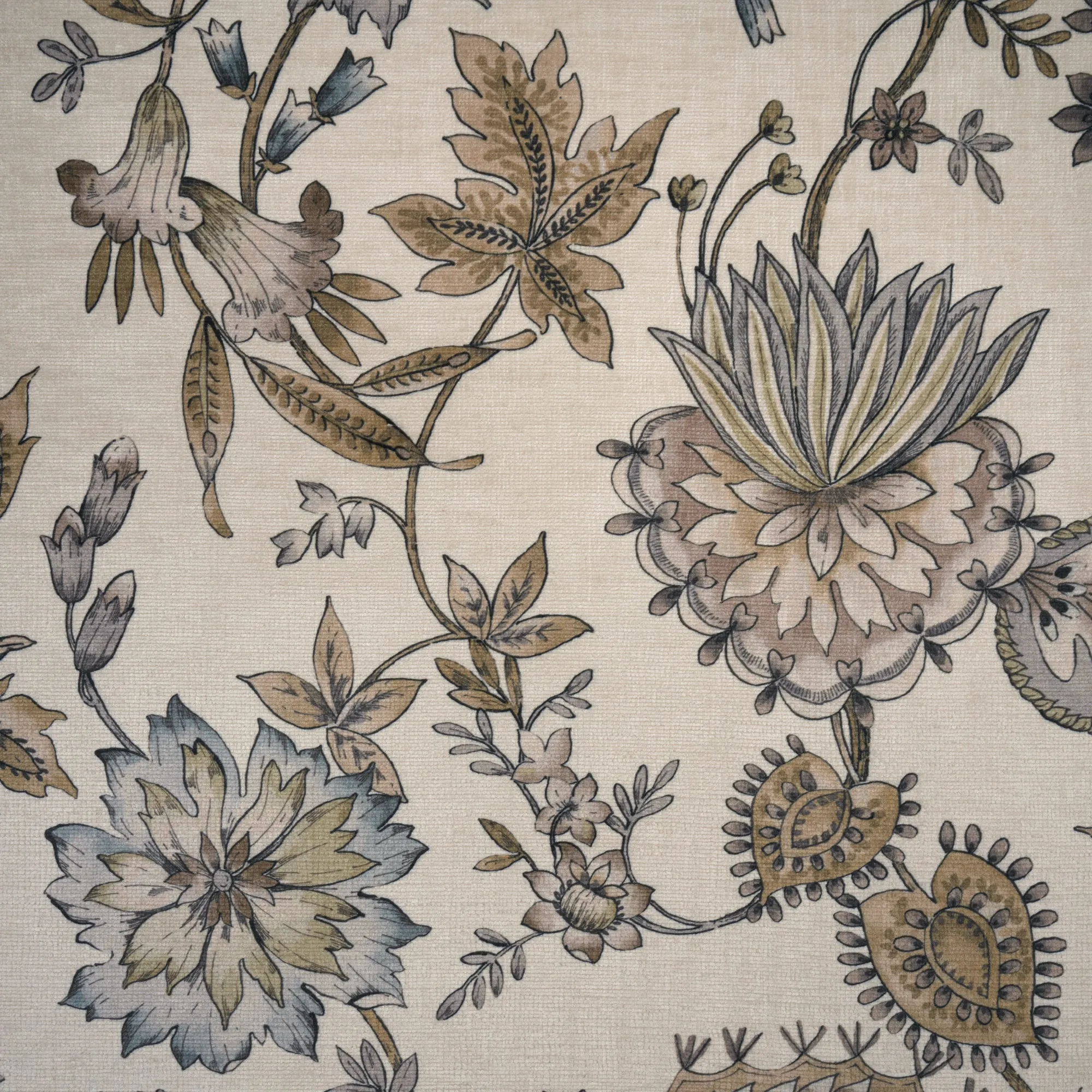 NEW - GIA JACOBEAN FLORAL PRINTED UPHOLSTERY FABRIC BY THE YARD